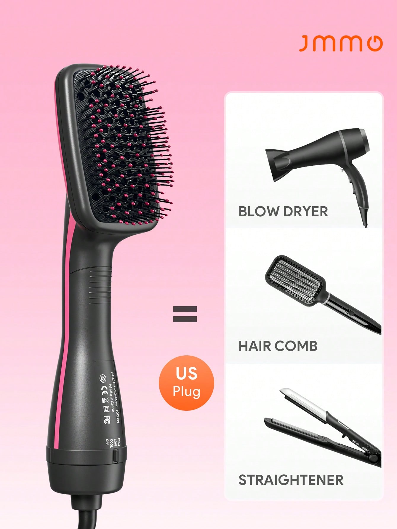 Hair Care Step - แปรงลมร้อน JMMO 3 in 1 พร้อมปลั๊กแบบ