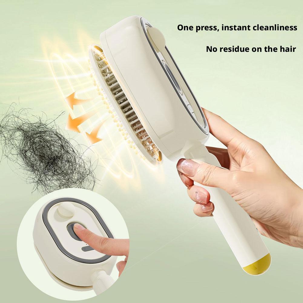Hair Care Is Self Care - หวีไฟฟ้าพ่นลม นวดศีรษะ พร้อมน้ำมันหอมระเหย หวีดูแลเส้นผม ทำความสะอาดตัวเองได้ หวีผมฟู
