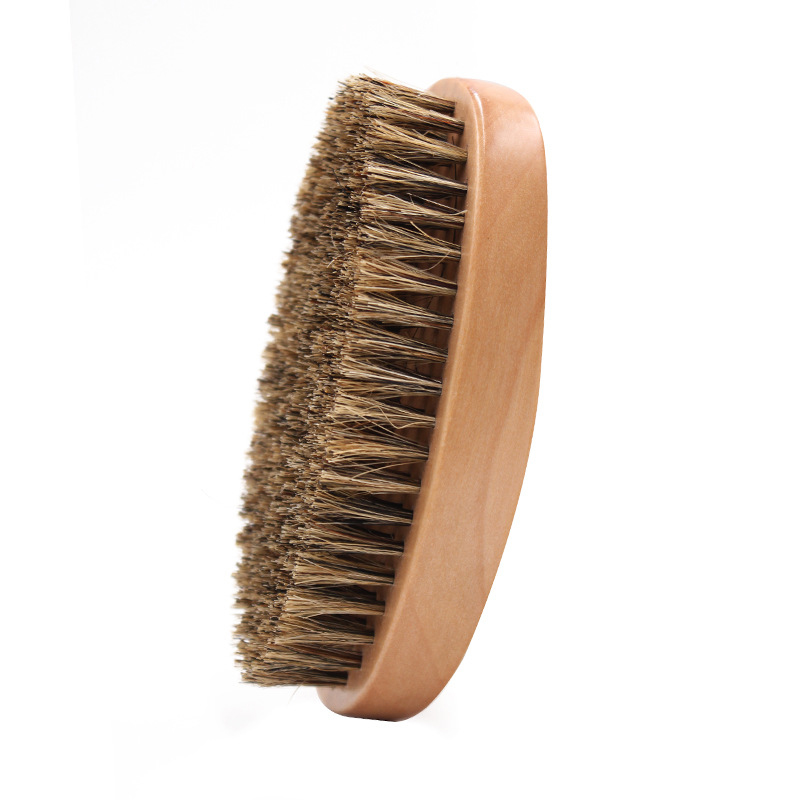 Bamboo Hair Brush - หมูป่าธรรมชาติแปรงเคราสำหรับชายไม้ไผ่นวดหน้า That Works มหัศจรรย์หวีเคราและหนวด Drop Shipping
