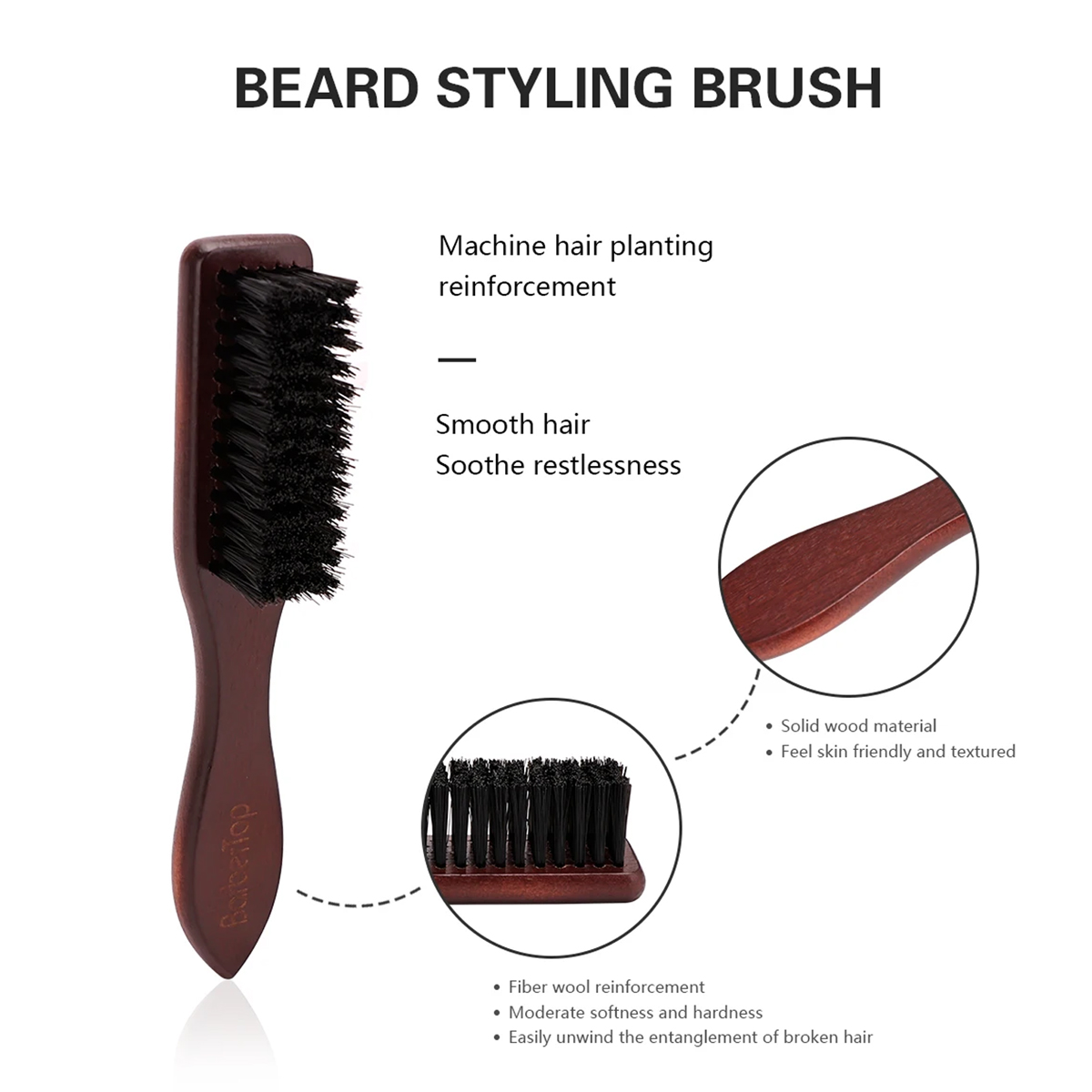ร้านตัดผมไม้ Handle Boar Brist - Hair Care For Men บทวิจารณ์และราคา