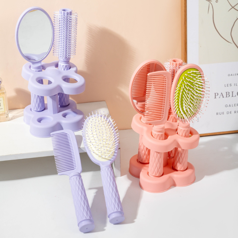 ชุดหวีพร้อมกระจก 4 ชิ้นพร้อมฐา - Hair Care High End บทวิจารณ์และราคา