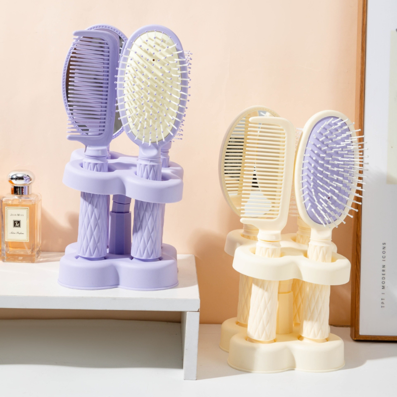 ชุดหวีพร้อมกระจก 4 ชิ้นพร้อมฐา - Hair Care High End บทวิจารณ์และราคา