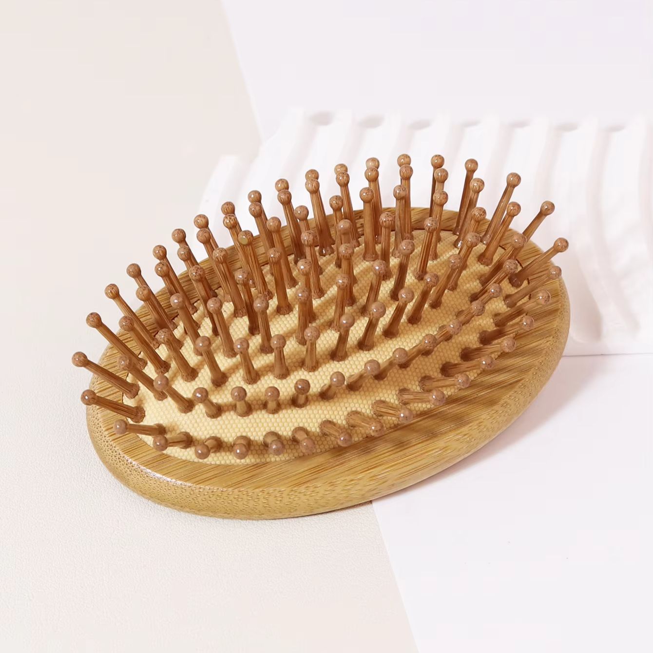 แปรงไม้ไผ่ 1 ชิ้น ป้องกันไฟฟ้า - Bamboo Hair Brush บทวิจารณ์และราคา