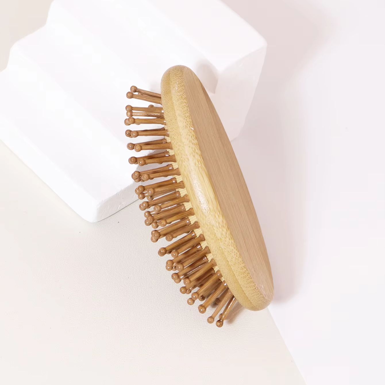 แปรงไม้ไผ่ 1 ชิ้น ป้องกันไฟฟ้า - Bamboo Hair Brush บทวิจารณ์และราคา