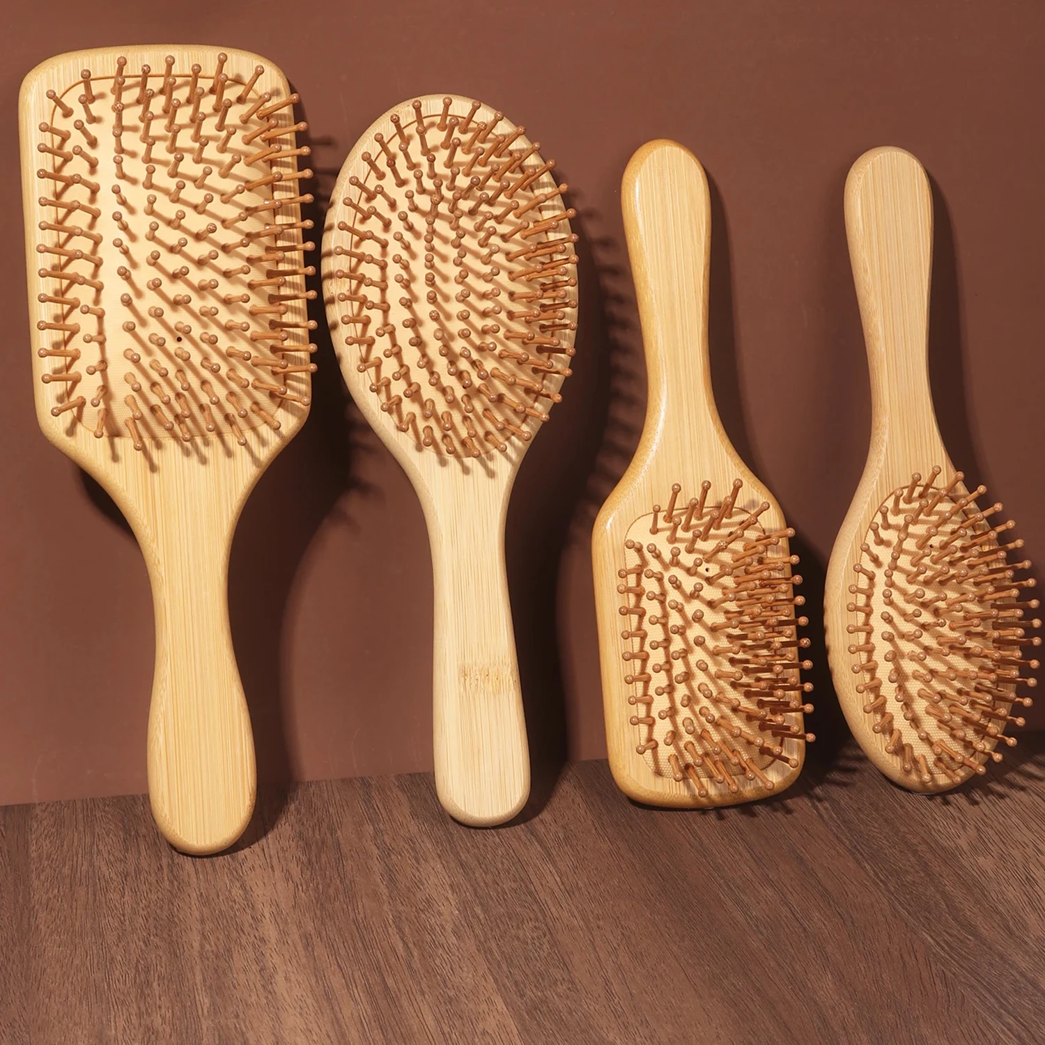 แปรงหวีผมแบบมีเบาะลม ทำจากไม้ไ - Bamboo Hair Brush บทวิจารณ์และราคา