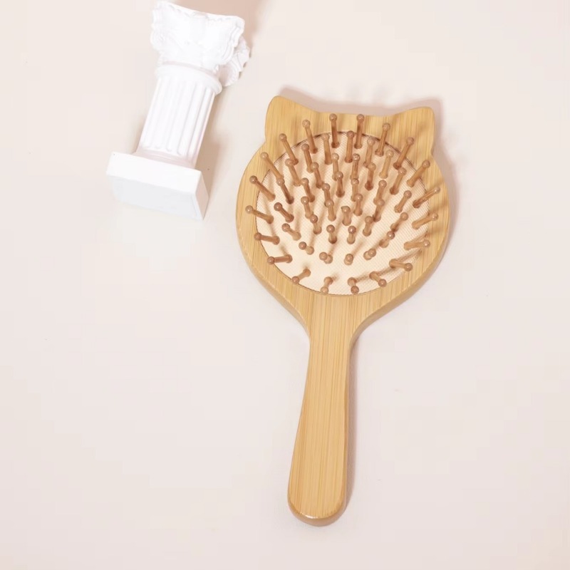หวีไม้ดูแลเส้นผมแบบใหม่ 1 ชิ้น - Bamboo Hair Brush บทวิจารณ์และราคา