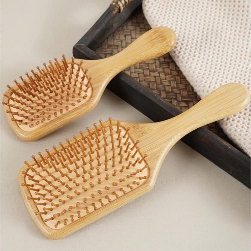 หวีไม้ไผ่ธรรมชาติ {MAX-66} หวี - Bamboo Hair Brush บทวิจารณ์และราคา