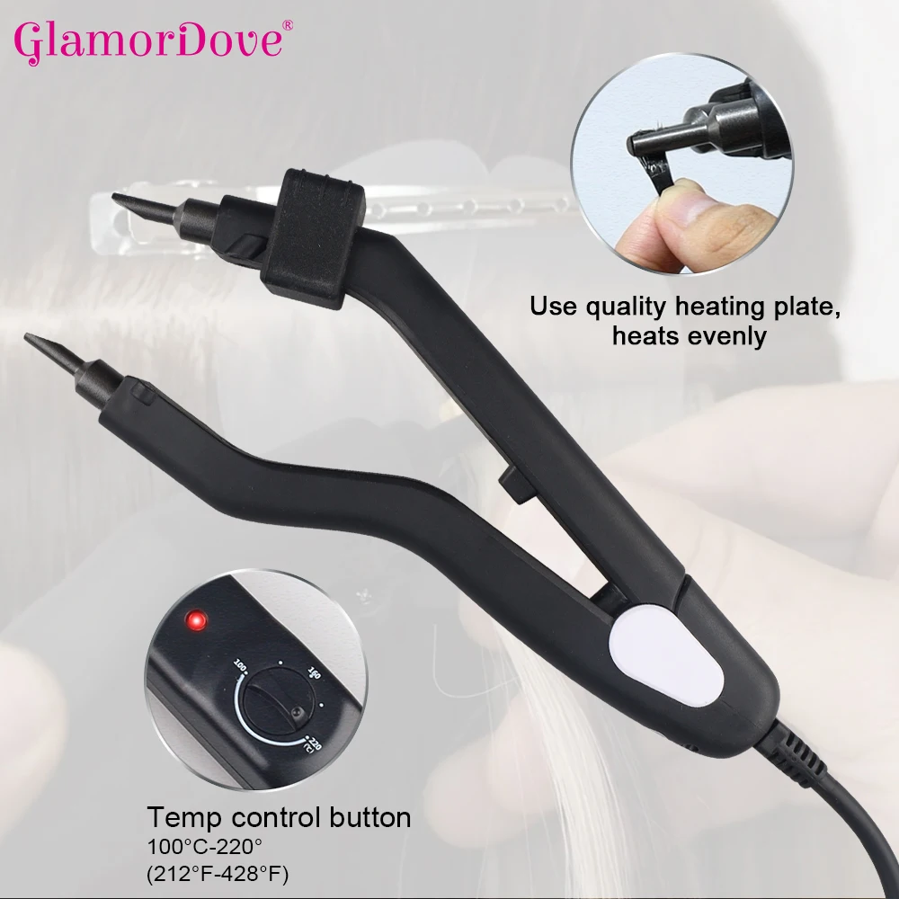 Hair EXTENSION เครื่องทําความร - Glue Gun Hair บทวิจารณ์และราคา