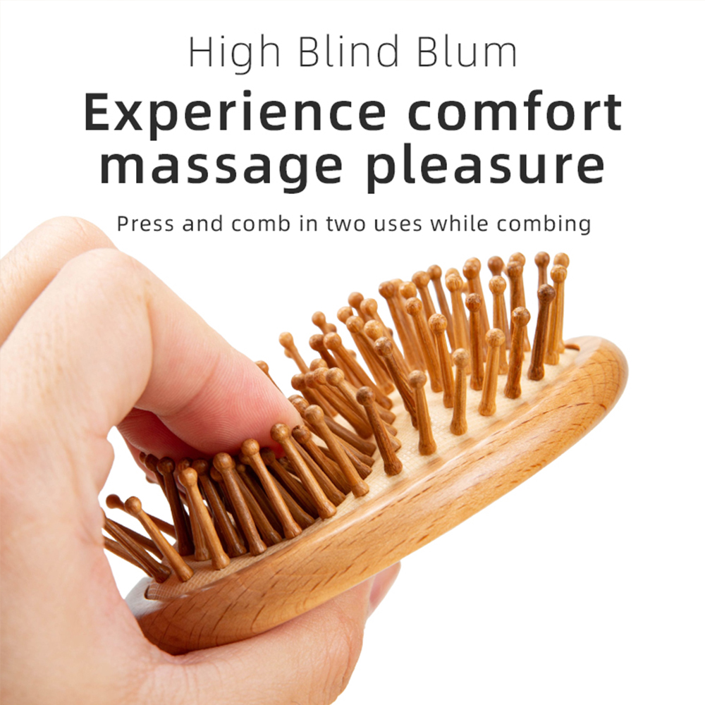 1 pcs/2 pcs หวีไม้ Professiona - Bamboo Hair Brush บทวิจารณ์และราคา