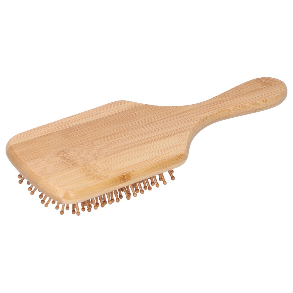 แปรงผมไม้ไผ่แบบอ่อนโยน หวีนวดห - Bamboo Hair Brush บทวิจารณ์และราคา
