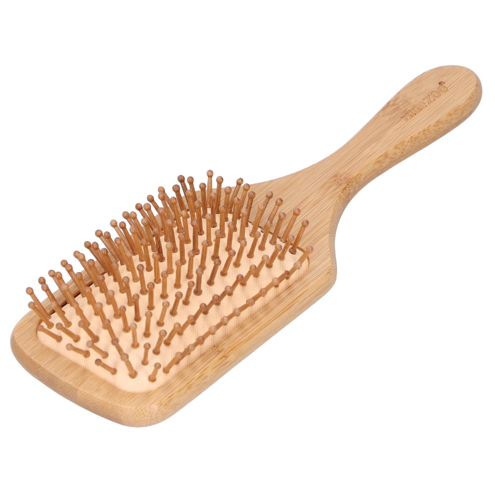 แปรงผมไม้ไผ่แบบอ่อนโยน หวีนวดห - Bamboo Hair Brush บทวิจารณ์และราคา