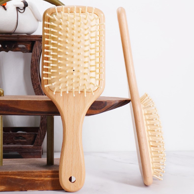 Perawatan kulit kepala แปรงหวี - Bamboo Hair Brush บทวิจารณ์และราคา