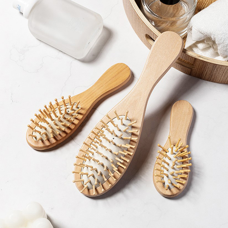 Perawatan kulit kepala แปรงหวี - Bamboo Hair Brush บทวิจารณ์และราคา