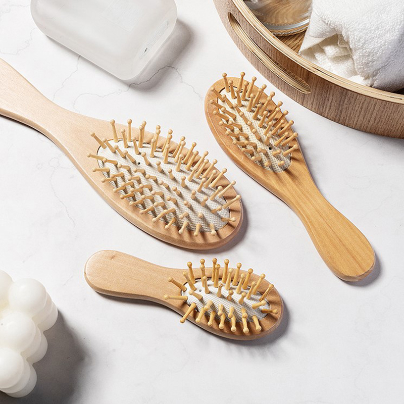 Perawatan kulit kepala แปรงหวี - Bamboo Hair Brush บทวิจารณ์และราคา