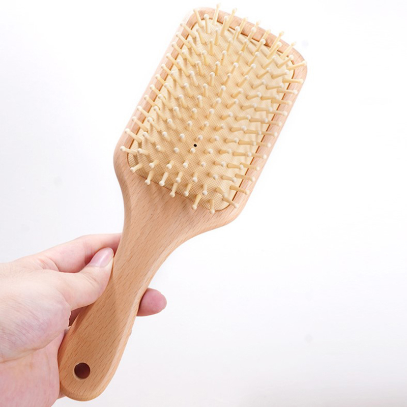 Perawatan kulit kepala แปรงหวี - Bamboo Hair Brush บทวิจารณ์และราคา
