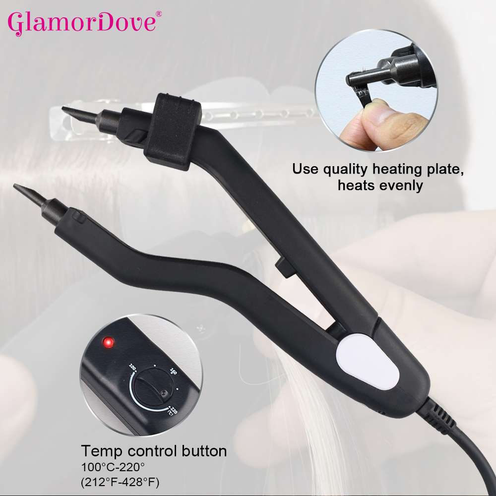 Hot FUSION Hair EXTENSION Melt - Glue Gun Hair บทวิจารณ์และราคา