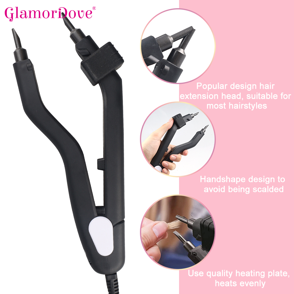 Hot FUSION Hair EXTENSION Melt - Glue Gun Hair บทวิจารณ์และราคา