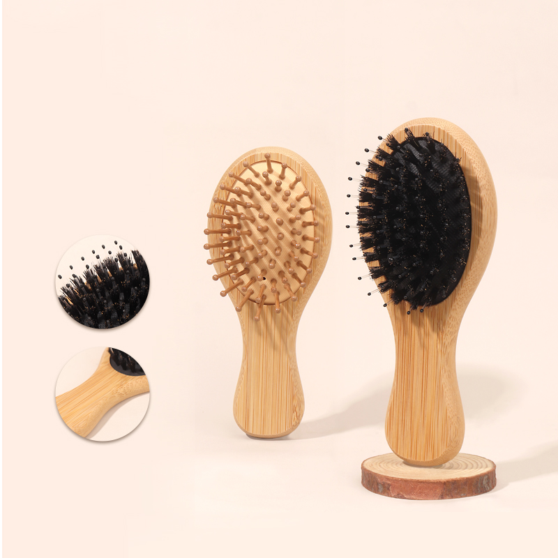ไม้ไผ่มินิถุงลมนิรภัยหวี Anti  - Bamboo Hair Brush บทวิจารณ์และราคา