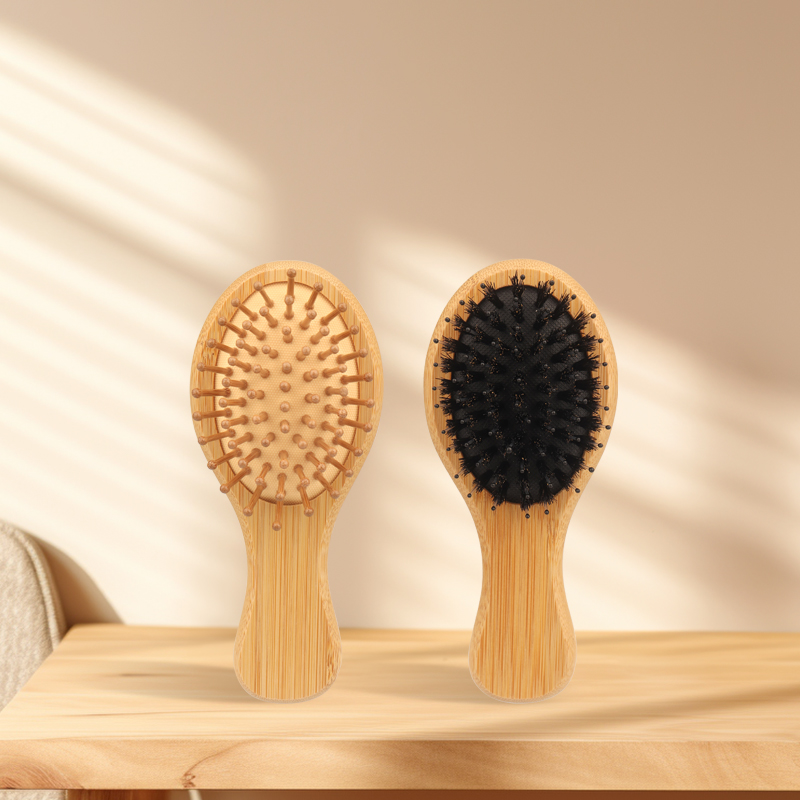 ไม้ไผ่มินิถุงลมนิรภัยหวี Anti  - Bamboo Hair Brush บทวิจารณ์และราคา