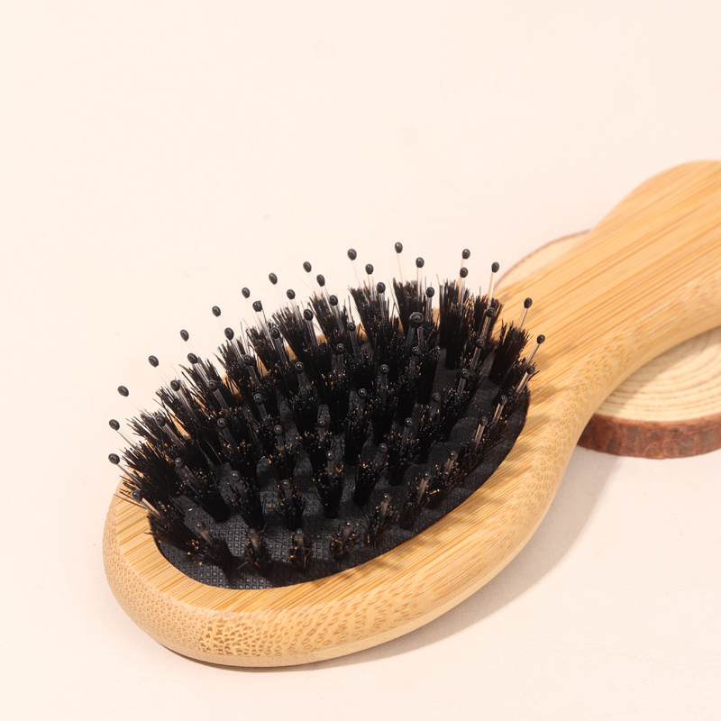 ไม้ไผ่มินิถุงลมนิรภัยหวี Anti  - Bamboo Hair Brush บทวิจารณ์และราคา
