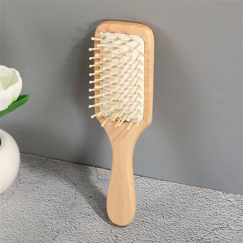หวีไม้แบบมีเบาะลมสำหรับนวดหนัง - Bamboo Hair Brush บทวิจารณ์และราคา