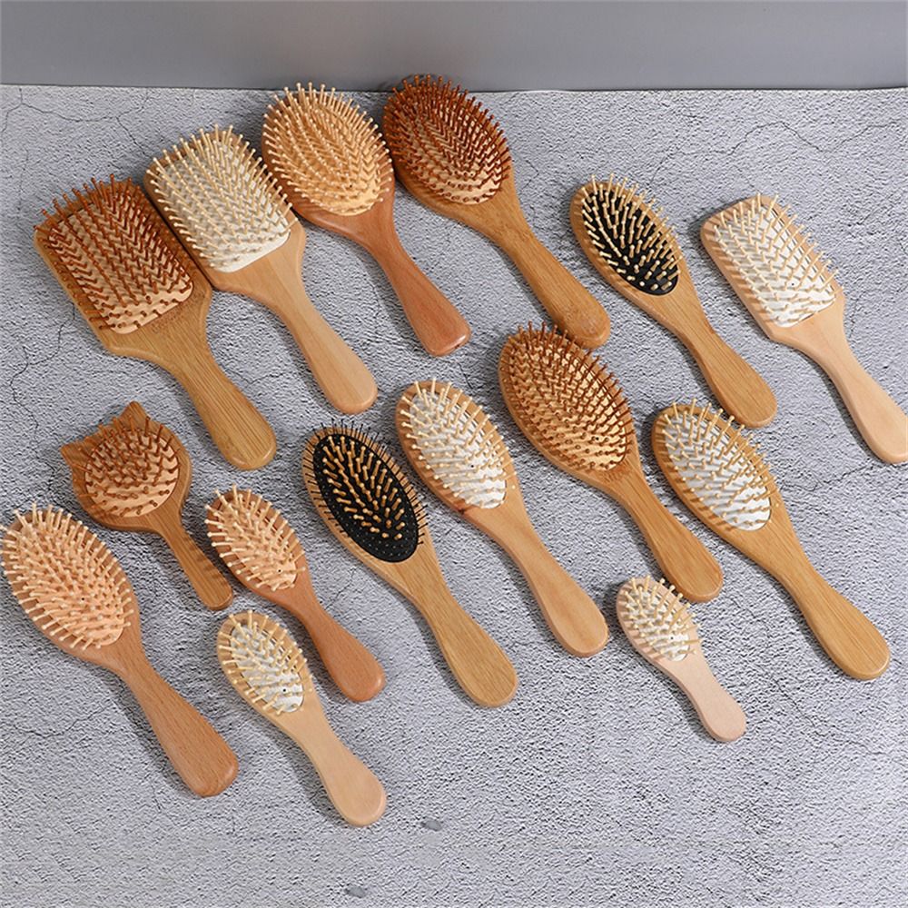 หวีไม้แบบมีเบาะลมสำหรับนวดหนัง - Bamboo Hair Brush บทวิจารณ์และราคา