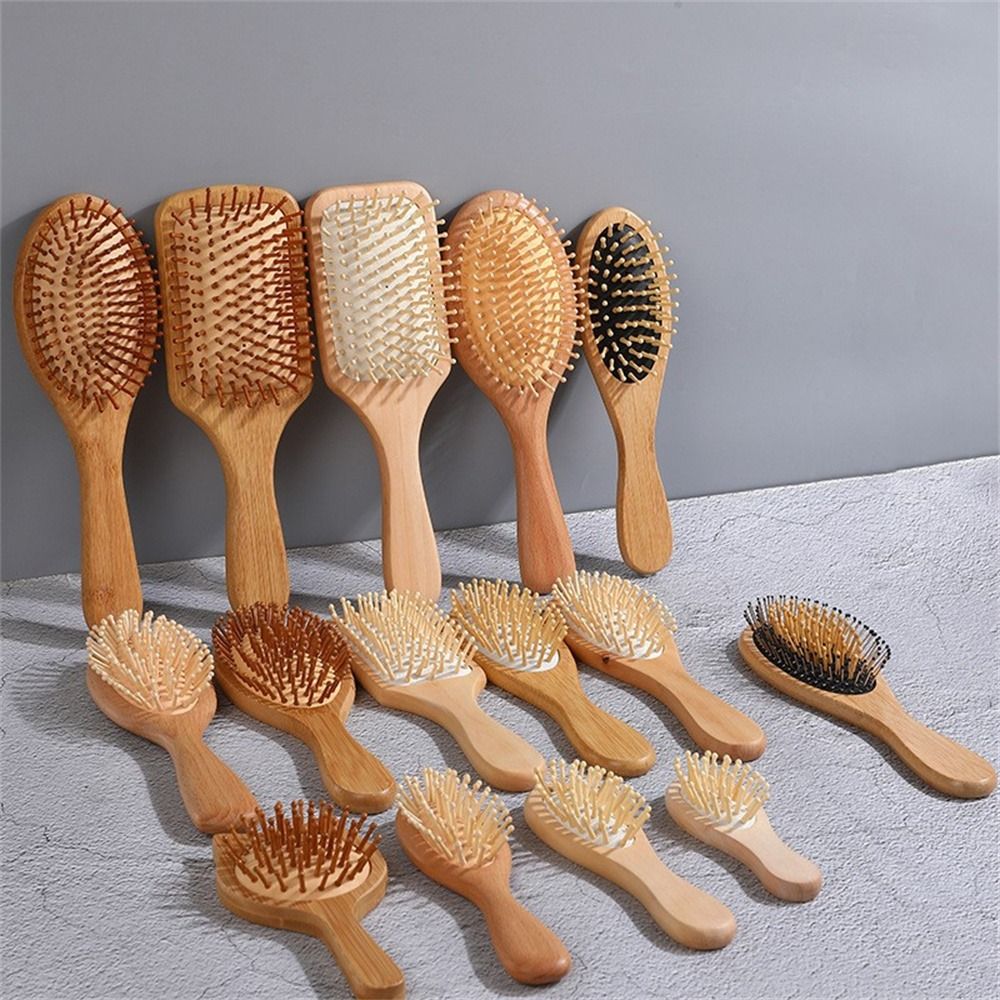หวีไม้แบบมีเบาะลมสำหรับนวดหนัง - Bamboo Hair Brush บทวิจารณ์และราคา