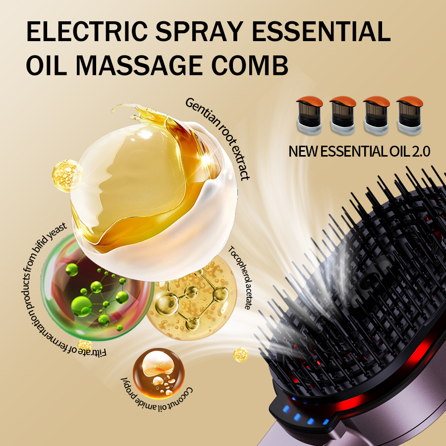 4-in-1 หวีนวดน้ํามันหอมระเหยสเ - Hair Care Herbal บทวิจารณ์และราคา