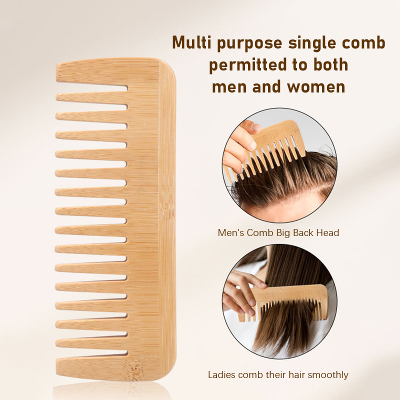 หวีไม้ไผ่ซี่ห่าง หวีแปรงผม หวี - Bamboo Hair Brush บทวิจารณ์และราคา