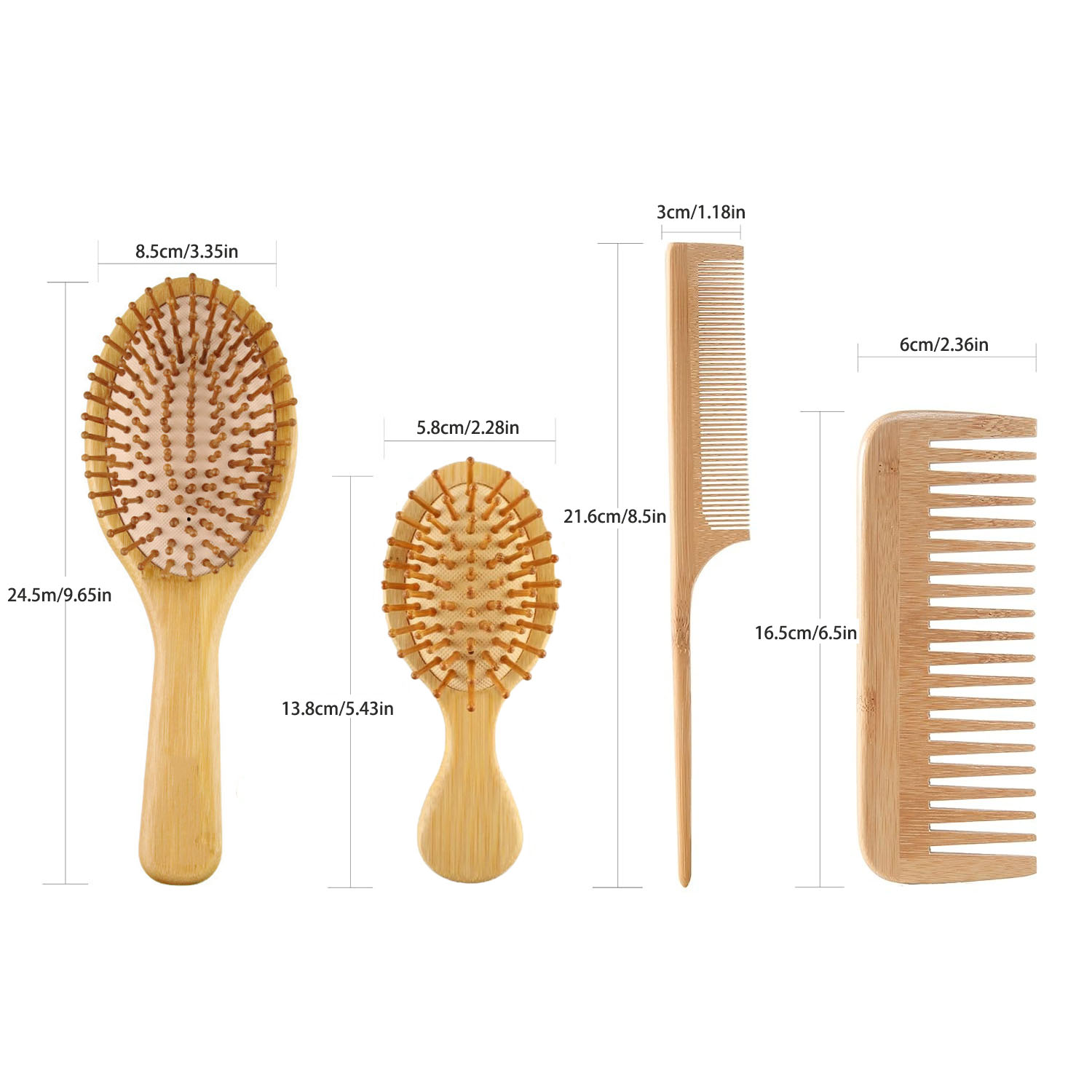 ชุดหวีแปรงผมไม้ไผ่สำหรับผู้หญิ - Hair Care For Men บทวิจารณ์และราคา
