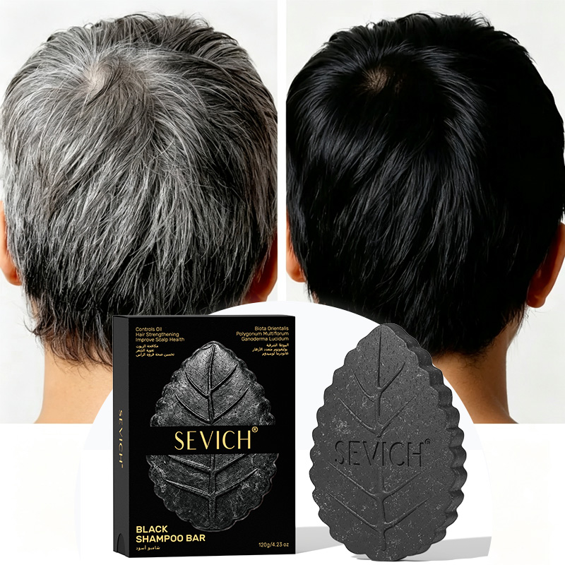 สบู่แชมพูสีดำสำหรับปกปิดผมขาว  - Hair Care Herbal บทวิจารณ์และราคา