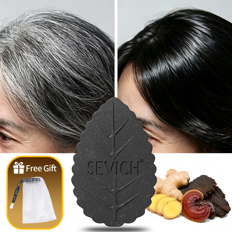 สบู่แชมพูสีดำสำหรับปกปิดผมขาว  - Hair Care Herbal บทวิจารณ์และราคา